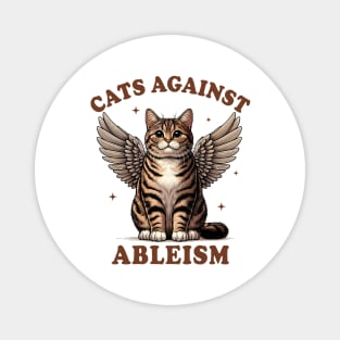 Hidden Disability Invisible Illness Cats Against Ableism Magnet